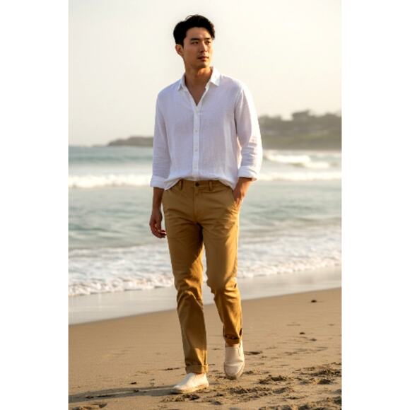 Combatant Gentlemen Mens Light Tan Pants - 34x30 - Great! - Picture 2 of 5